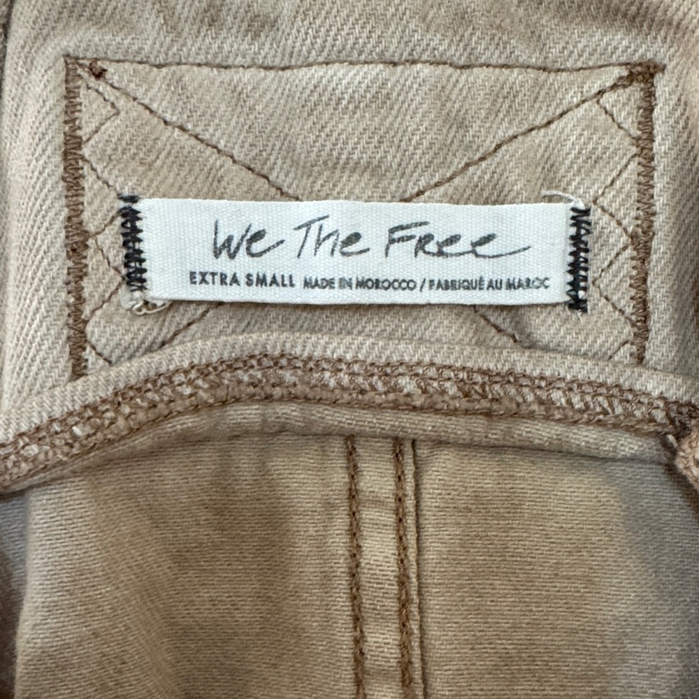 Free People We The Free Brown Overall Dress with Pockets XS - Picture 2 of 2